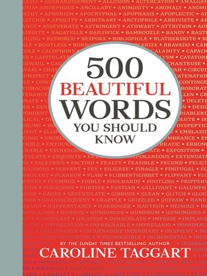 cover image of 500 Beautiful Words You Should Know